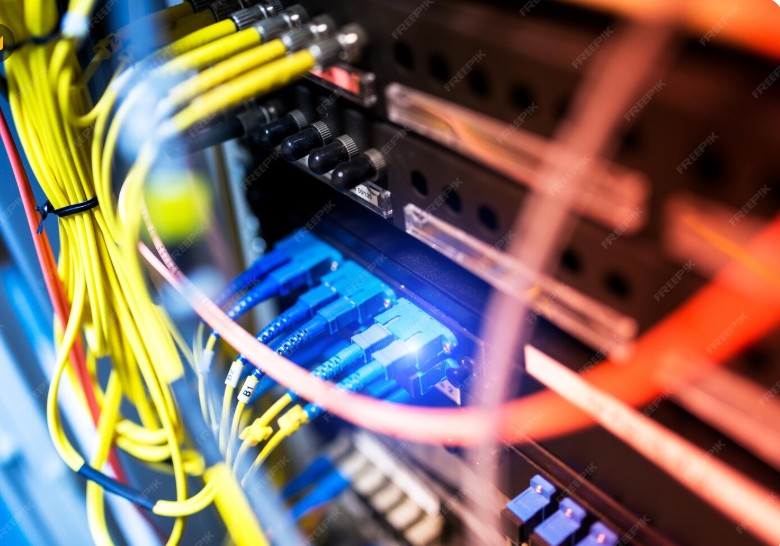 Rack de servidores con cableado estructurado